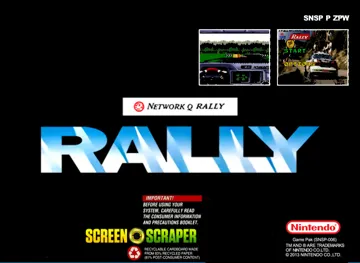 Network Q Rally (USA) (Proto) box cover back
